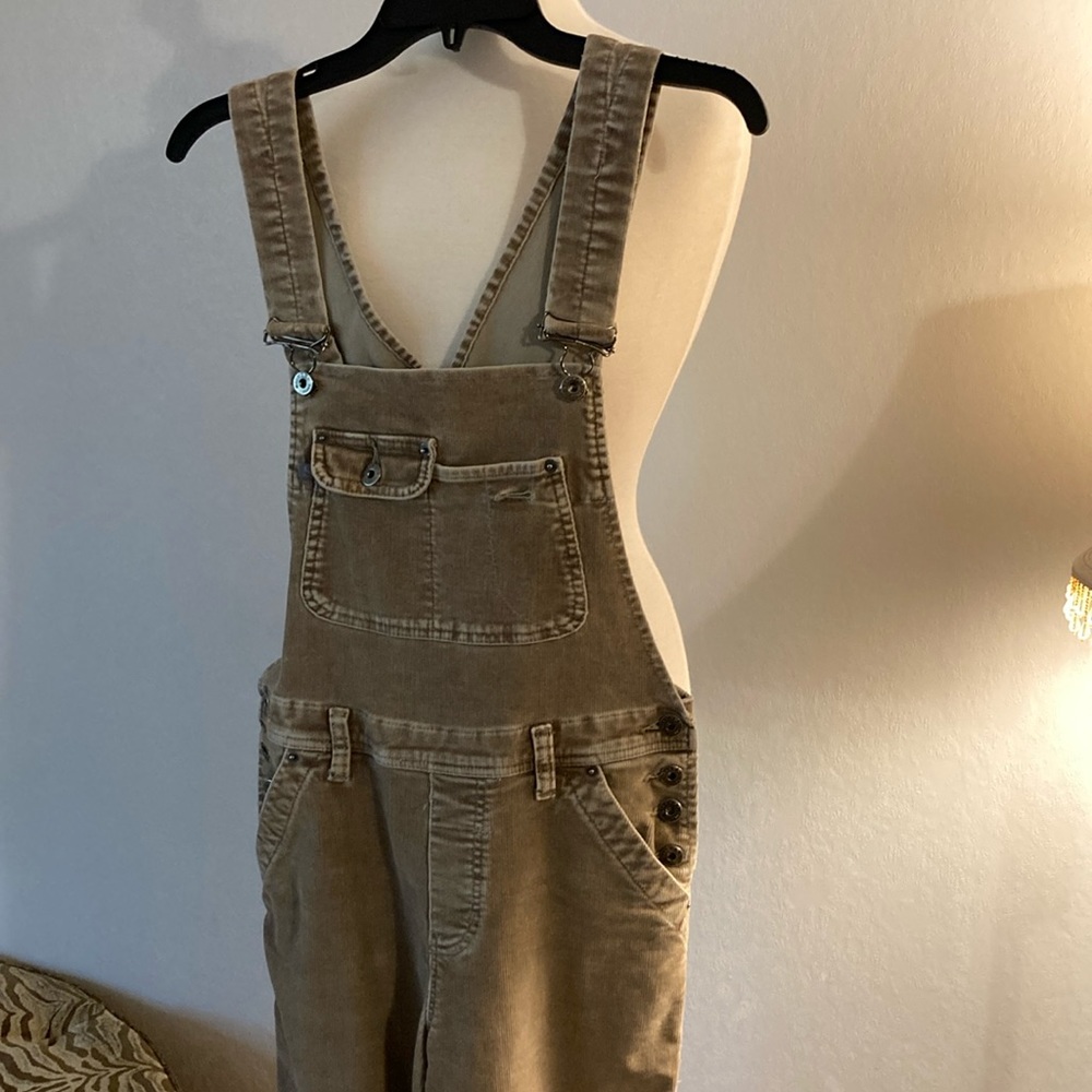 Women’s Corduroy Overalls Silver Jeans